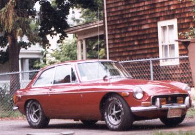 1971 MGBGT/Candy Red paint/Goodyear Eagle GT tires